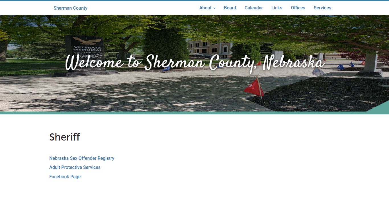 Sheriff | Sherman County - Nebraska